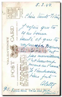 Stare Staple Inn, Holborn, Londyn — widok ulicy z dwukondygnacyjnym autobusem — wydawca Valentine's Postcard, nr G.9575 — Rewers