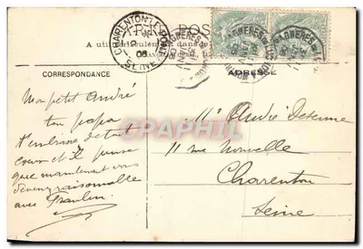 Os Pirineus - Ferrère - O Monte Las, de Crouens — A. Villatte, Edit. Tarbes — Verso
