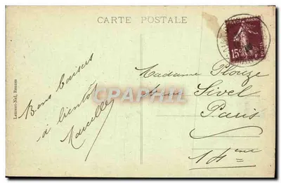 Saint-Pair — Estrada de Granville — Laurent-Nel, Rennes, n°725 — Verso