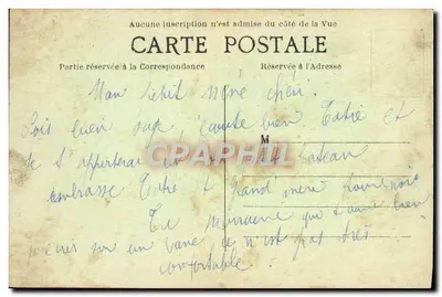O Castelo — Partida dos Pescadores e Pescadoras para as Concessões — Edit. Sagne n°327 — Verso