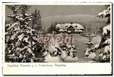 Jagdschloss Neuwiese g. d. Taubenhaus, Jgergebirge — photographie — Reichchenberg, Niederberg