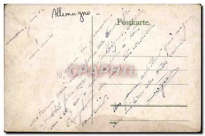 Landau, Max-Joseph-Platz — widok panoramiczny z centralną fontanną — wydawca nieznany — Rewers