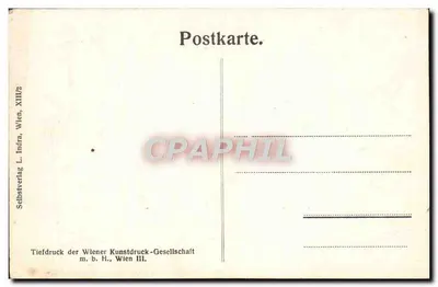 Wiedeń, Lustschloß Schönbrunn — Pokój Vieuxlaque — seria Anschichtskarten II, karta nr 13 — Rewers