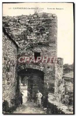 Capdenac-le-Haut (Lot) — Porta dos Muros — Edição da Livraria Bandel, St-Céré (Lot)