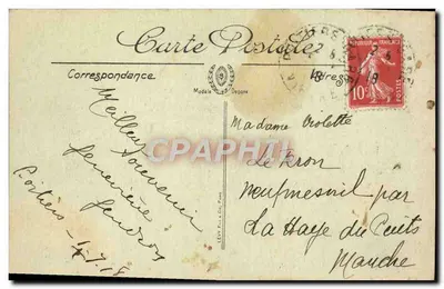 Poitiers — Um Canto da Place d'Armes — N.G. — Verso