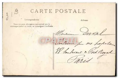 Padirac — Przejście Krokodyla — Wydawca A. Martel, n° 303 — Rewers