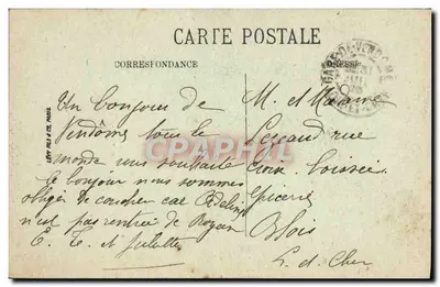 Vendôme — Estátua de Rochambeau — LL. — Verso