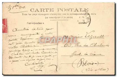 Châteaudun - O Castelo - Vista Geral — Editor não visível, número de série ilegível — Verso