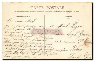 Beaugency - Ogólny widok — A. Lefèvre, księgarz w Beaugency — Rewers
