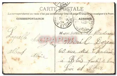 Angevinesche Kopftücher — Umgebung von Cholet und Doué-la-Fontaine — Sammlung L. B. — Rückseite