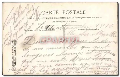 Soldat und Frau — Liebesszene — J. Boulanger, Nr. 218 — Rückseite
