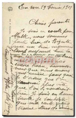 Messina — No Porto — Ed. F. Schiavano — Verso