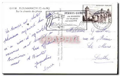 Kościół w Ploumanac'h — Skaliste wysepki Perros-Guirec — Wydawnictwo Sztuki Paryż — Rewers