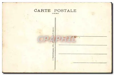 Le Puy-de-Dôme — Widok z wierzchołka — J. Goutelanges, wyd., Olliergues (P.-d.-D.) — Rewers