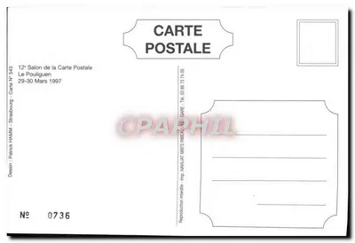 Le Pouliguen — 12e Salon van de Ansichtkaart — JHoz — Achterkant