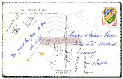 Port i dzielnica Misji — Rennes (Ille-et-Vilaine) — Éditions Gaby — Rewers
