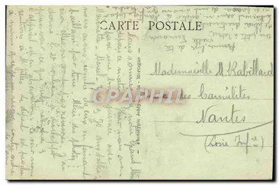 La Roche-sur-Yon (Vendée) — La Cour de la Gare — editore Phototypie Jolly, n° 476 — Verso