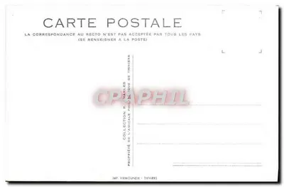 Thiviers — Castelo e Vista geral — Imp. Virmouneix, n° 000300 — Verso