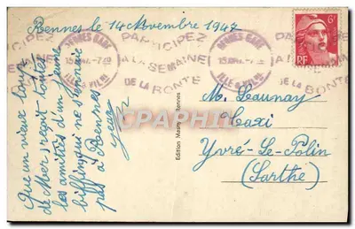 Rennes — Wejście do dzielnicy Maréchal-Foch — Wydawnictwo Meany — Rewers