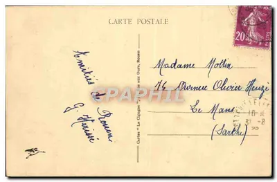 Rouen - Palais de Justice — Cartes 'La Cigogne' n°274 — Verso