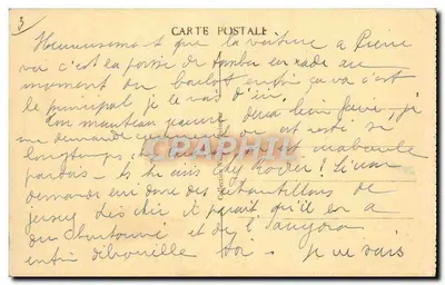 La Pointe du Raz - Bucht der Toten - Die Tunnel — unbekannter Verleger, Seriennummer 6391 — Rückseite