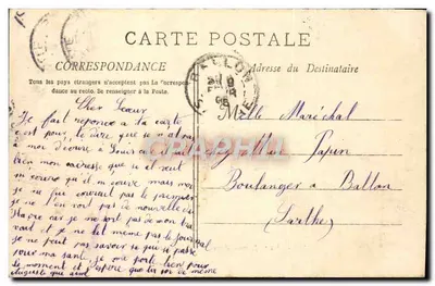 A "Jeanne d'Arc" Cruiser blindado — A. Bougault n°523 — Verso