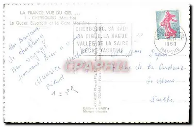 La Reina Isabel II y la Grace Kelly — Cherbourg, Manche — Ediciones GABY — Reverso