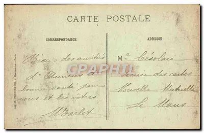 Amiens (Somme) — As tropas alemãs entrando em 31 de agosto de 1914 — Visé Paris 203 — Verso