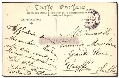 PARIS — Perspektywa ogrodu Tuileries i ulicy Rivoli — ND Phot, nr 47 — Rewers
