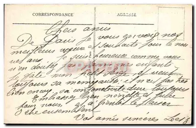 Paryż — Przejście Vaugirard-Pasteur-Château — Wydawca nieznany, n° 190 — Rewers