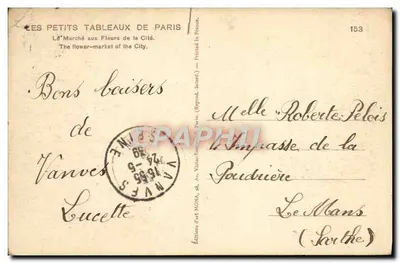 Mercado de Flores da Cidade — Os Pequenos Quadros de Paris — Edições art MOVA — Verso