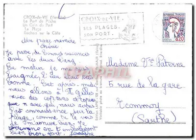Croix-de-Vie — Lembrete de... — Edição Lapie — Verso