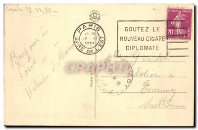 Paris - A Bolsa — vista da praça da Bolsa com a Bolsa em segundo plano — A.C. n°33 — Verso