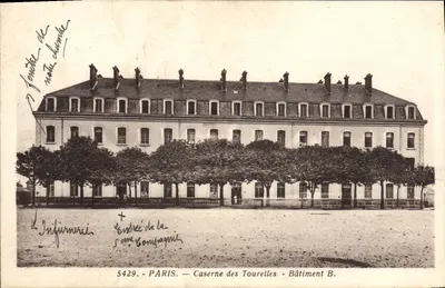 Caserne das Tourelles — Edifício B. — Paris — Enfermaria — Região da Companhia