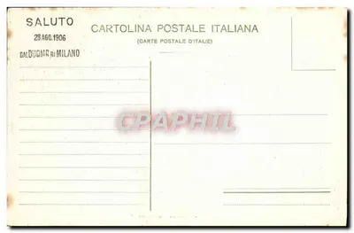 Duomo w Mediolanie — widok portalu — wydawca Odiano e Co., n° 6782 — Rewers