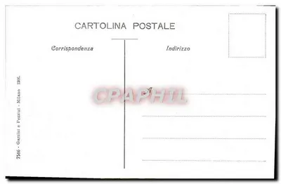 Milano - Torre Filarete — widok z zamku Sforza — wydawca Garzini e Pezzini, nr 7566 — Rewers