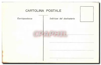 Milano - Wieża Filarete — widok wieży z trzema osobami i fontanną — Garzini e Pezzini, n° 7531 — Rewers