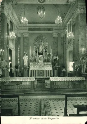 The Altar of the Chapel — Interior of a Chapel — Mareconi Editions, Genova