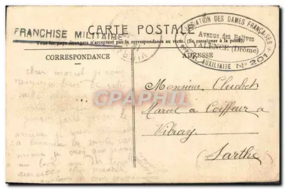 Valence — Monumento a Louis Gallet — C. C. L. — Verso