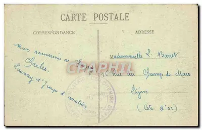 Santenay - Estabelecimento Termal - Hospital Militar — A. Odou, editor — Verso
