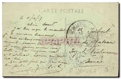 Marseille – Die Ufer der Corniche bei stürmischem Meer – P.B. n°54 — Rückseite
