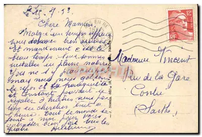 ARS — ILHA DE RÉ — A Praia — J. Nozals, edição 606 — Verso