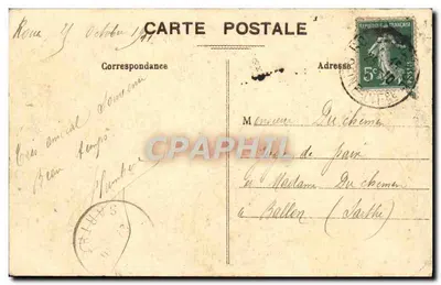 Rouen — Katedra Świętego Owena (Front) — C.V. n°410 — Rewers