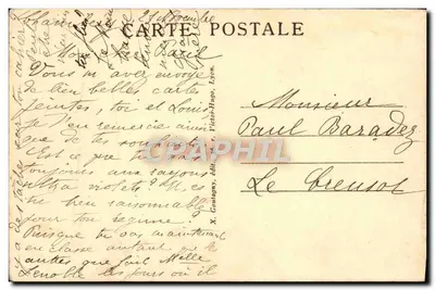 LYON — PARK TÊTE-D'OR, ŚLON — NADANE IMIĘ LOULOU — Rewers