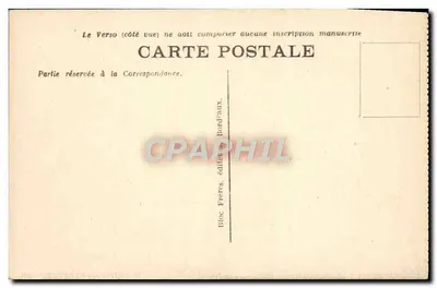 Cão das Pirineus — Caçador Furtivo — Bloc Frères, Bordeaux — Verso
