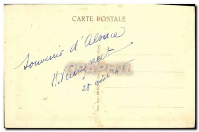O Hohwald — Schlitteurs — BRAUNES (Cle-Rhin) — Verso