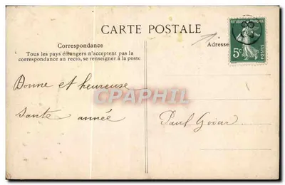 Porte Bonheur w Paryżu — Wydawca E.L.D. — Série de 4 vues de Paris — Rewers