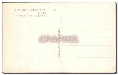 吴哥窟 — 东南亚寺庙 — 通用艺术出版社，巴黎 1934年 — 背面