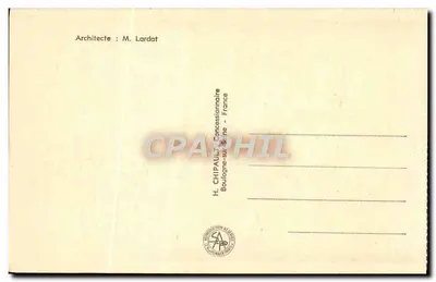 Pavilhão do Egito — Exposição Internacional de Paris 1937 — H. Chipault, Boulogne-sur-Seine — Verso