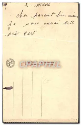 Stara pocztówka Eksponat Międzynarodowy Paryż 1937 Ogólny widok zbudowany z wieży Eiffel — Rewers